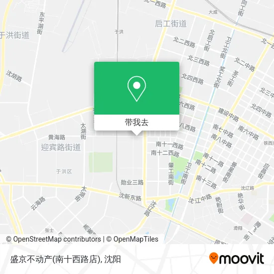 盛京不动产(南十西路店)地图