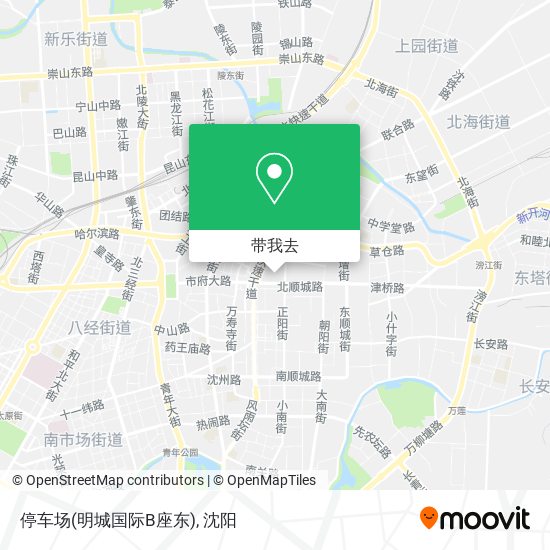 停车场(明城国际B座东)地图