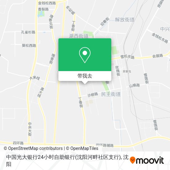 中国光大银行24小时自助银行(沈阳河畔社区支行)地图