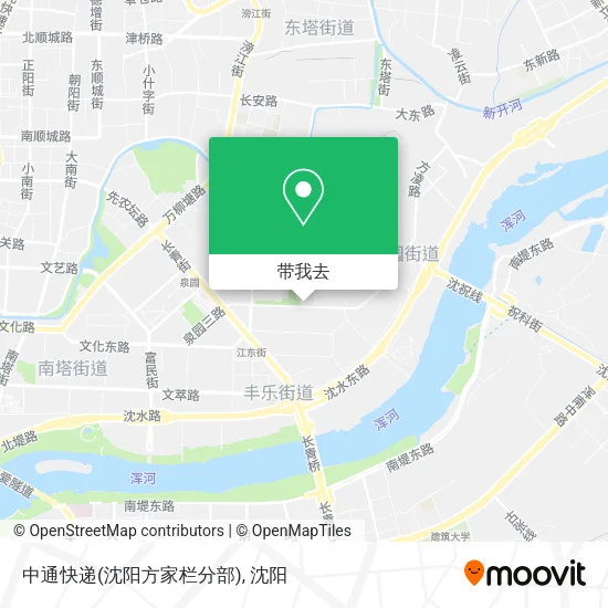 中通快递(沈阳方家栏分部)地图