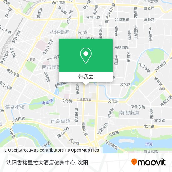 沈阳香格里拉大酒店健身中心地图
