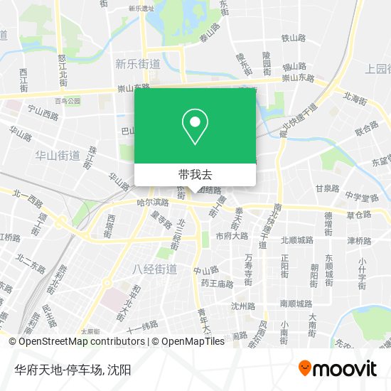 华府天地-停车场地图