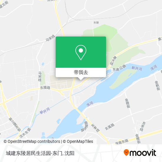 城建东陵居民生活园-东门地图