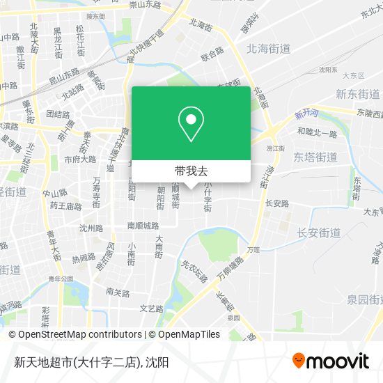 新天地超市(大什字二店)地图