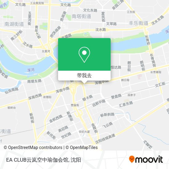 EA CLUB云岚空中瑜伽会馆地图