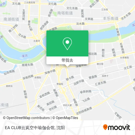 EA CLUB云岚空中瑜伽会馆地图