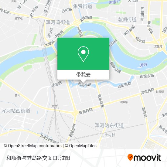 和顺街与秀岛路交叉口地图