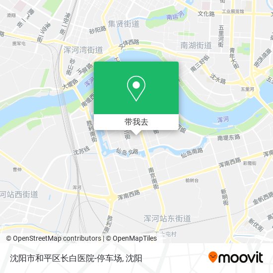 沈阳市和平区长白医院-停车场地图