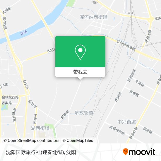 沈阳国际旅行社(迎春北街)地图