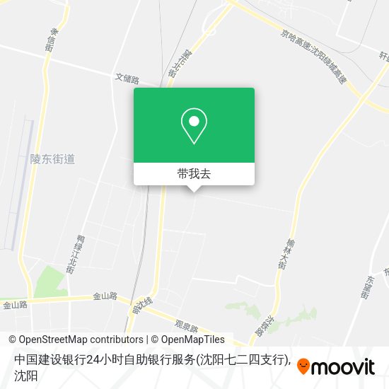 中国建设银行24小时自助银行服务(沈阳七二四支行)地图