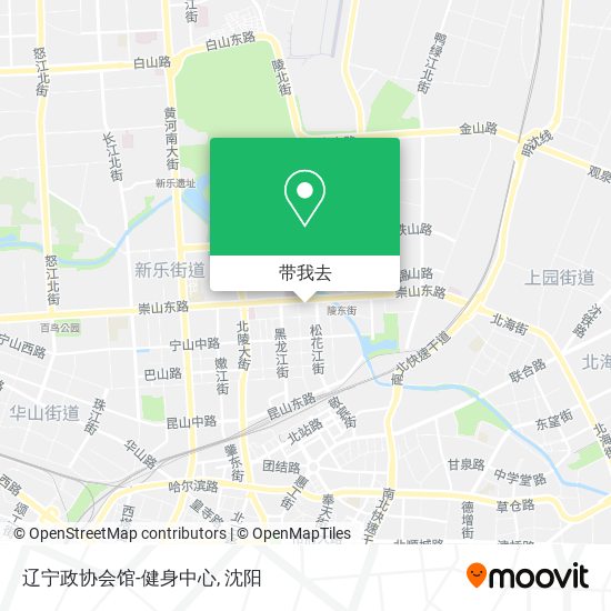 辽宁政协会馆-健身中心地图