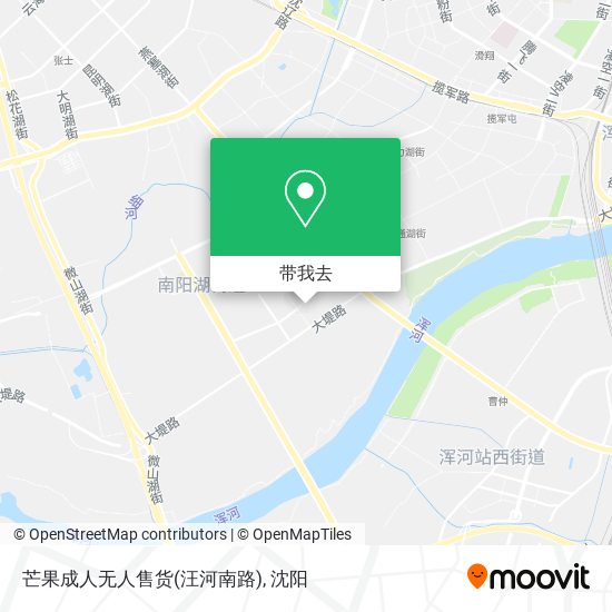 芒果成人无人售货(汪河南路)地图