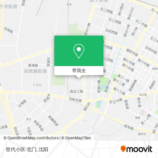 世代小区-北门地图