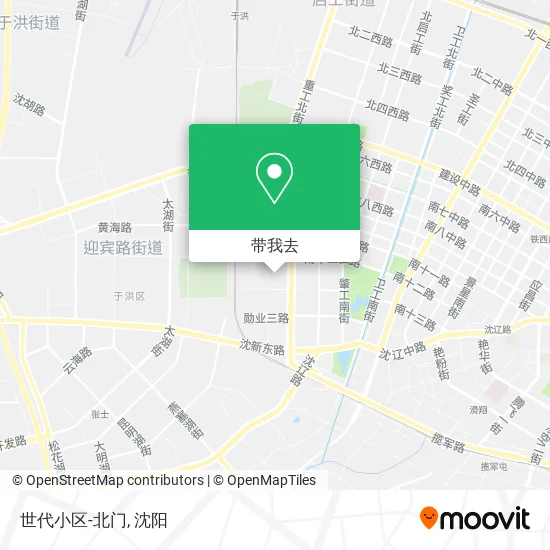世代小区-北门地图