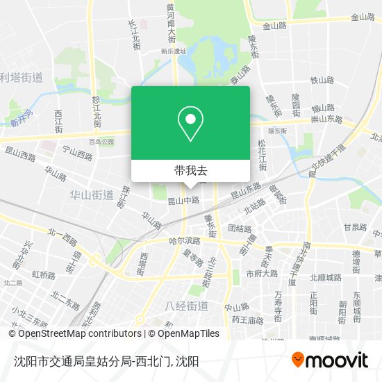 沈阳市交通局皇姑分局-西北门地图