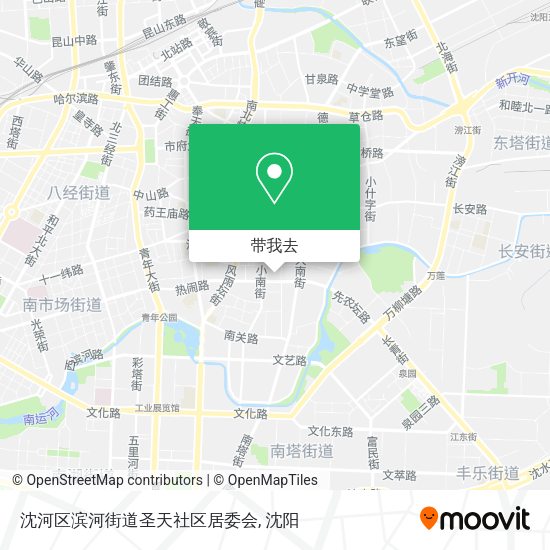 沈河区滨河街道圣天社区居委会地图