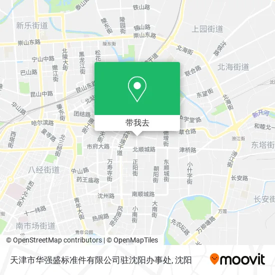 天津市华强盛标准件有限公司驻沈阳办事处地图