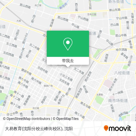 大易教育(沈阳分校云峰街校区)地图