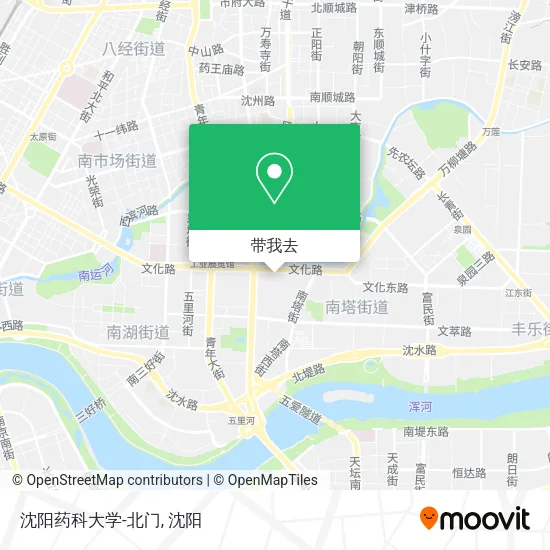 沈阳药科大学-北门地图