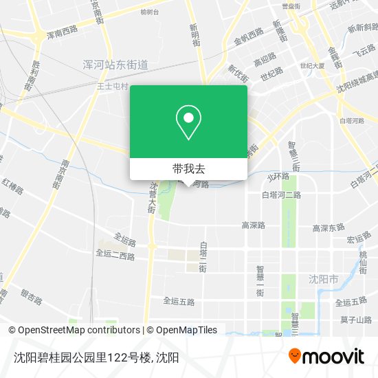 沈阳碧桂园公园里122号楼地图