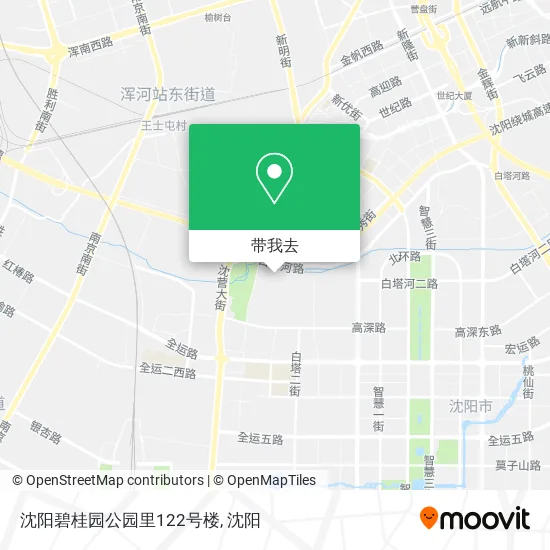 沈阳碧桂园公园里122号楼地图