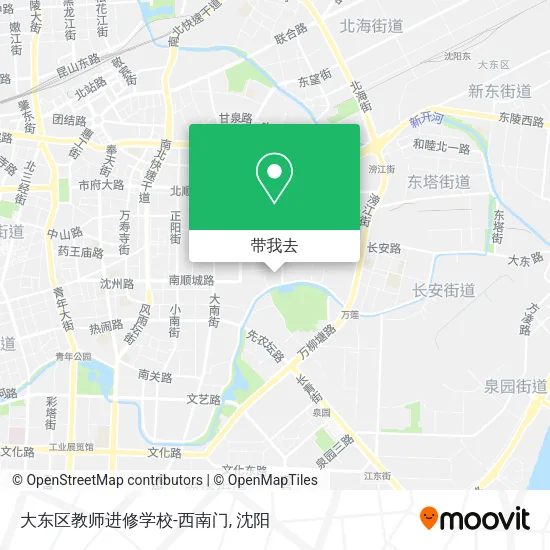 大东区教师进修学校-西南门地图