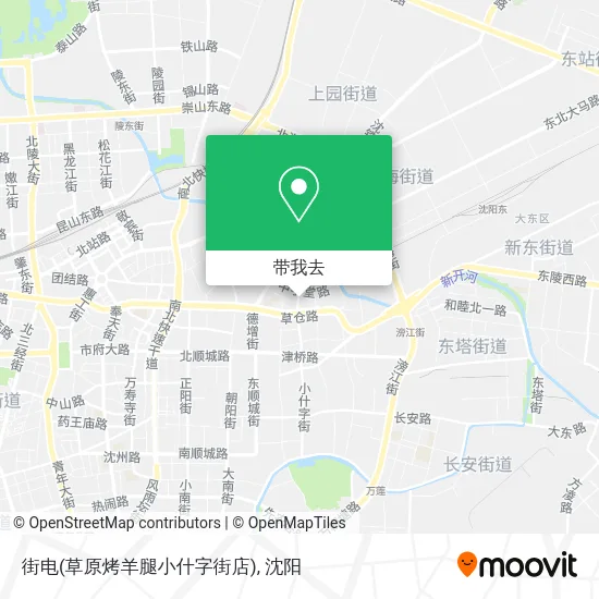 街电(草原烤羊腿小什字街店)地图