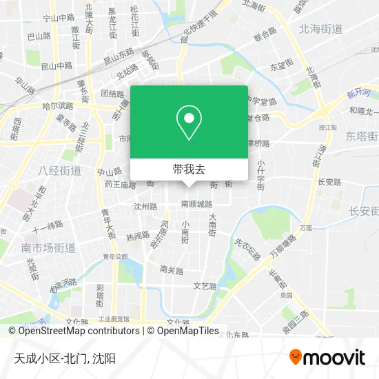 天成小区-北门地图