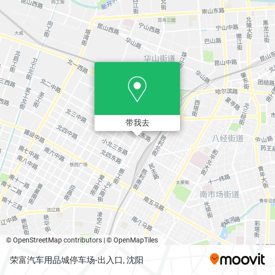 荣富汽车用品城停车场-出入口地图