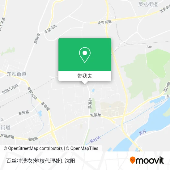 百丝特洗衣(炮校代理处)地图