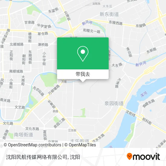 沈阳民航传媒网络有限公司地图