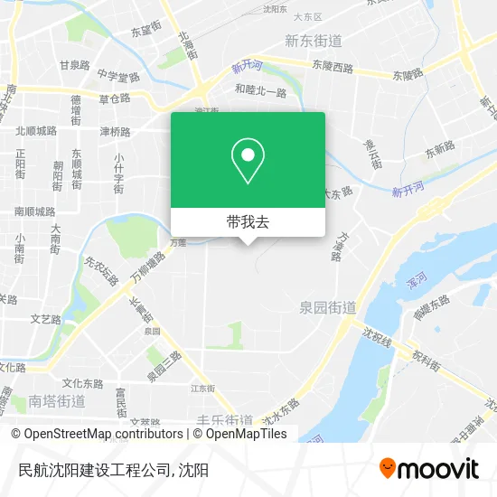 民航沈阳建设工程公司地图