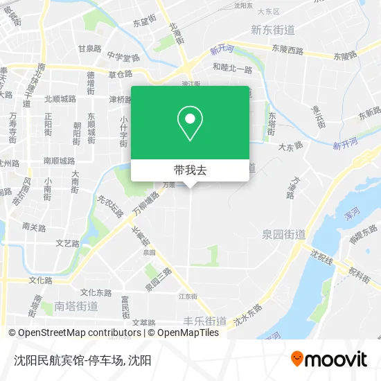 沈阳民航宾馆-停车场地图