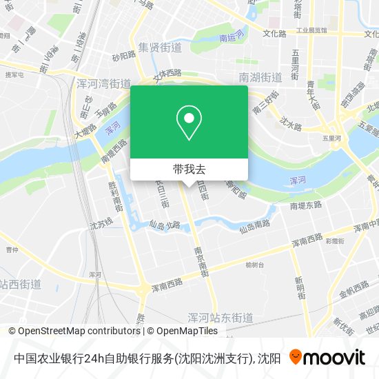 中国农业银行24h自助银行服务(沈阳沈洲支行)地图