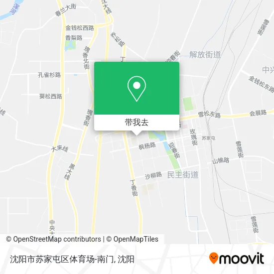 沈阳市苏家屯区体育场-南门地图
