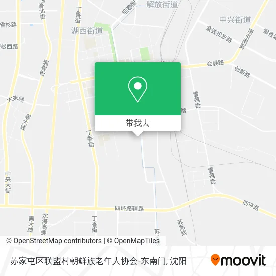 苏家屯区联盟村朝鲜族老年人协会-东南门地图