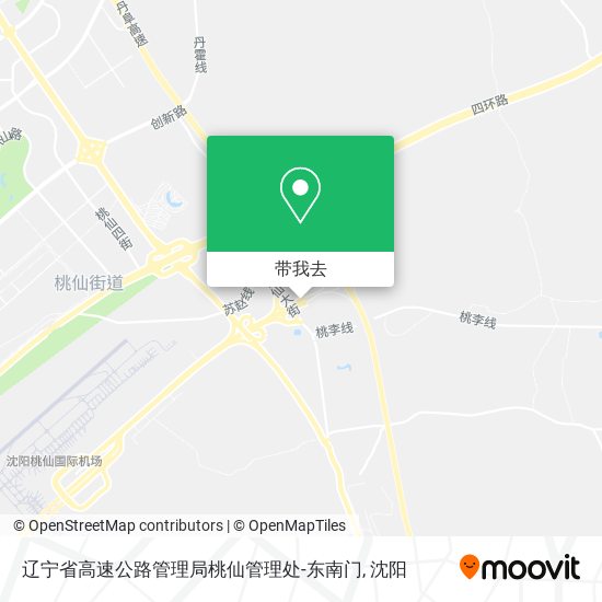 辽宁省高速公路管理局桃仙管理处-东南门地图