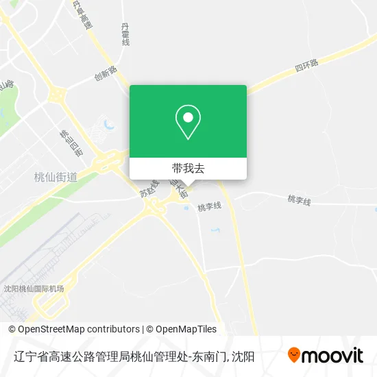 辽宁省高速公路管理局桃仙管理处-东南门地图