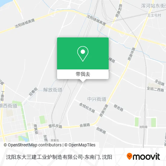 沈阳东大三建工业炉制造有限公司-东南门地图
