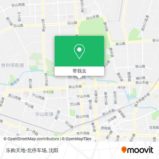 乐购天地-北停车场地图