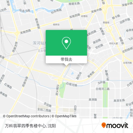 万科翡翠四季售楼中心地图