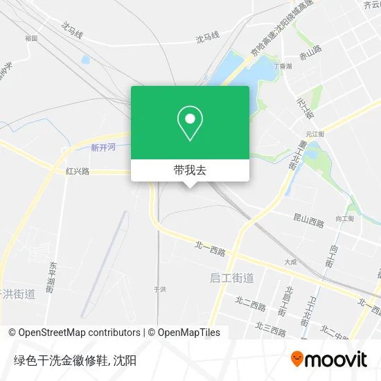 绿色干洗金徽修鞋地图