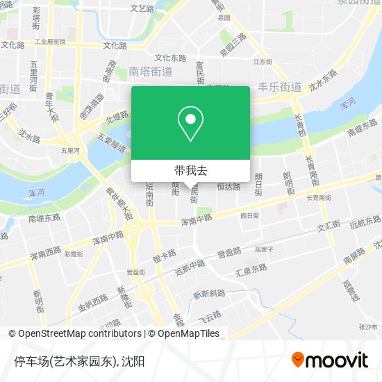 停车场(艺术家园东)地图
