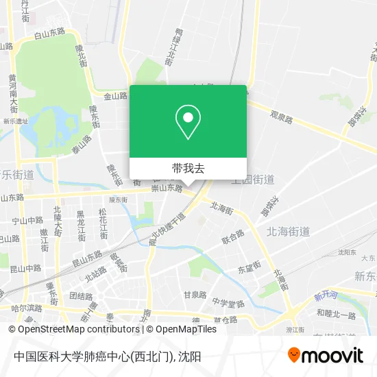 中国医科大学肺癌中心(西北门)地图