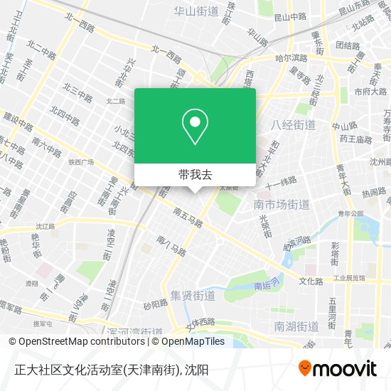 正大社区文化活动室(天津南街)地图