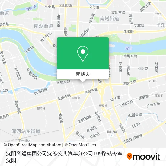 沈阳客运集团公司沈苏公共汽车分公司109路站务室地图
