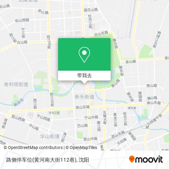 路侧停车位(黄河南大街112巷)地图