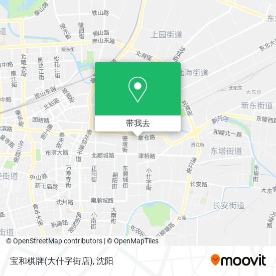 宝和棋牌(大什字街店)地图