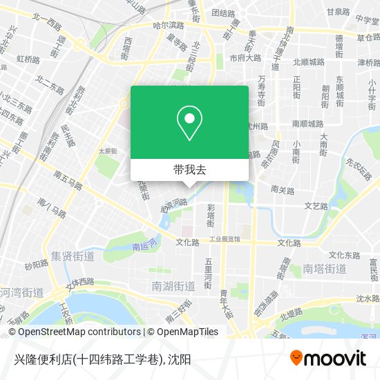 兴隆便利店(十四纬路工学巷)地图