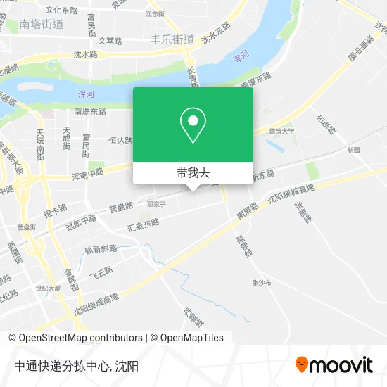中通快递分拣中心地图